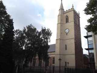 photo of St James Priory's Church burial ground